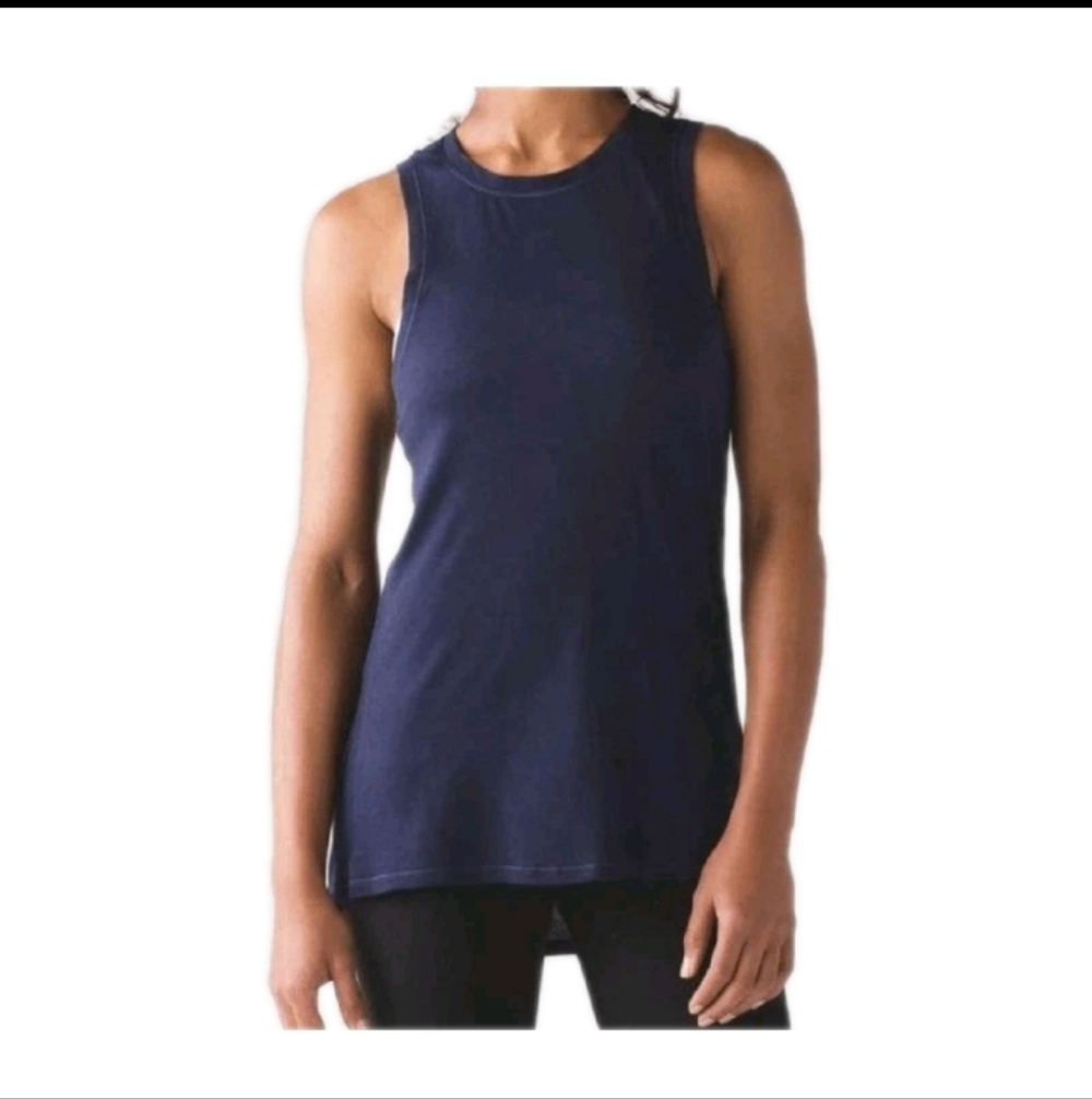 Lululemon Bend & Twist Navy Tank Top 6